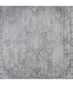 Jonathany Modern Persian MDP103B Light Gray Area Rug 5 ft. X 5 ft. Square