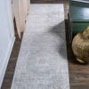 Jonathany Modern Persian MDP104B Gray Area Rug 2 ft. 3 in. X 8 ft. Runner