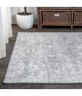 Modern  Vintage Medallion Gray 5 ft. x 8 ft. Area Rug