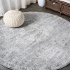 Jonathany Modern Persian MDP104B Gray Area Rug 6 ft. 7 in. X 6 ft. 7 in. Round