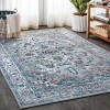 Jonathany Modern Persian MDP105A Light Grey/Blue Area Rug 4 ft. X 6 ft. Rectangle