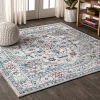 Jonathany Modern Persian MDP105A Light Gray/Blue Area Rug 6 ft. 7 in. X 6 ft. 7 in. Square