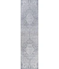 Modern  Vintage Medallion Gray/Ivory 2 ft. x 8 ft. Runner Rug