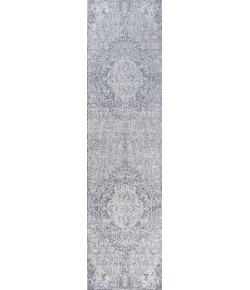 Jonathany Modern Persian MDP105B Gray/Ivory Area Rug 2 ft. 3 in. X 8 ft. Runner