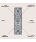 Jonathan Y MODERN PERSIAN Gray MDP106B 2ft.-2in. X 10ft. Rect. Rug