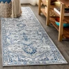 Jonathany Modern Persian MDP106B Light Grey/Navy Area Rug 2 ft. 3 in. X 8 ft. Runner