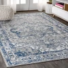 Jonathany Modern Persian MDP106B Light Grey/Navy Area Rug 4 ft. X 6 ft. Rectangle