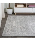 Modern  Vintage Medallion Light Gray/Ivory 3 ft. x 5 ft. Area Rug