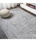 Modern  Vintage Medallion Light Gray/Ivory 3 ft. x 5 ft. Area Rug