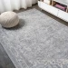 Jonathany Modern Persian MDP106C Light Gray/Ivory Area Rug 7 ft. 9 in. X 10 ft. Rectangle