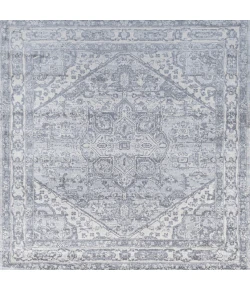 Jonathany Modern Persian MDP106C Light Gray/Ivory Area Rug 5 ft. X 5 ft. Square