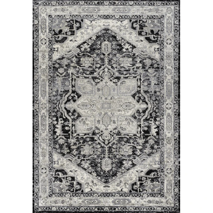 Jonathan Y MODERN PERSIAN Black MDP106F 4ft. X 6ft. Rect. Rug