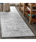 Modern  Vintage Light Grey 2 ft. x 8 ft. Runner Rug