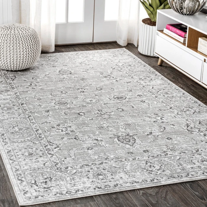 Jonathan Y MODERN PERSIAN Gray MDP107C 6ft.7in. Round Rug