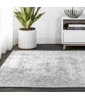 Modern  Vintage Light Grey 3 ft. x 5 ft. Area Rug