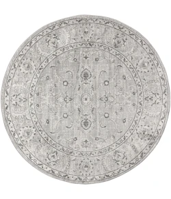 Jonathany Modern Persian MDP107B Light Grey Area Rug 5 ft. X 5 ft. Round