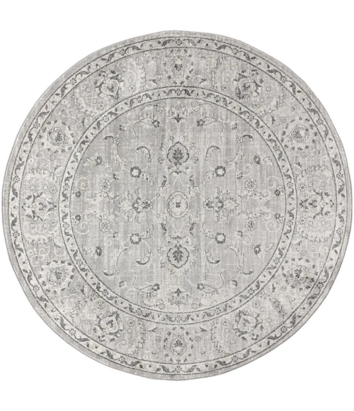 Jonathan Y MODERN PERSIAN Gray MDP107C 5ft. Round Rug