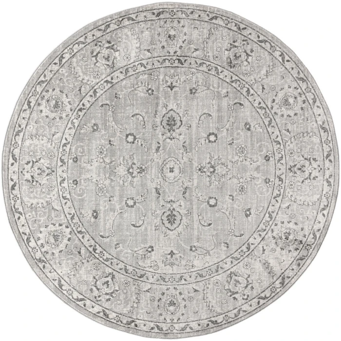 Jonathan Y MODERN PERSIAN Gray MDP107C 6ft.7in. Round Rug
