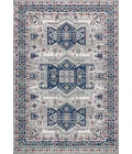Modern  Vintage Moroccan Traditional Light Grey/Blue 8 ft. x 10 ft. Area Rug