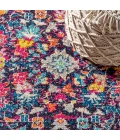 Modern  Boho Floral Multi/Purple 2 ft. x 8 ft. Runner Rug