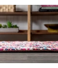 Modern  Boho Floral Multi/Purple 2 ft. x 8 ft. Runner Rug
