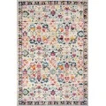 Modern  Boho Floral Beige/Multi 4 ft. x 6 ft. Area Rug