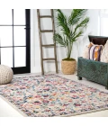 Modern  Boho Floral Beige/Multi 5 ft. x 8 ft. Area Rug