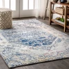 Jonathany Modern Persian MDP203A Cream/Blue Area Rug 5 ft. 3 in. X 7 ft. 7 in. Rectangle