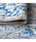 Modern  Boho Floral Gray/Navy 8 ft. x 10 ft. Area Rug
