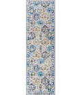 Modern  Boho Vintage Trellis Blue/Multi 2 ft. x 8 ft. Runner Rug