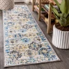 Jonathany Modern Persian MDP205A Blue/Multi Area Rug 2 ft. 3 in. X 8 ft. Runner
