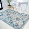 Jonathany Modern Persian MDP205A Blue/Multi Area Rug 5 ft. 3 in. X 7 ft. 7 in. Rectangle