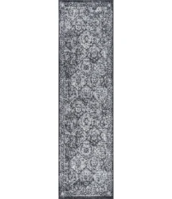 Jonathany Modern Persian MDP205B Black/Ivory Area Rug 2 ft. 3 in. X 8 ft. Runner