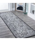 Modern  Boho Vintage Trellis Black/Ivory 2 ft. x 8 ft. Runner Rug