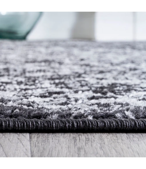 Modern  Boho Vintage Trellis Black/Ivory 2 ft. x 8 ft. Runner Rug