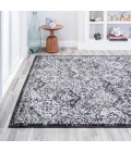 Modern  Boho Vintage Trellis Black/Ivory 5 ft. x 8 ft. Area Rug