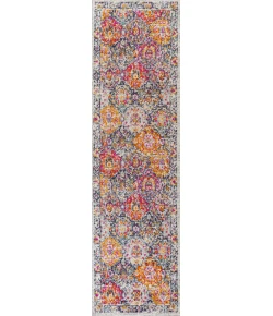 Jonathany Modern Persian MDP205C Ivory/Navy/Multi Area Rug 2 ft. 3 in. X 8 ft. Runner