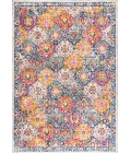 Modern  Boho Vintage Trellis Multi 5 ft. x 8 ft. Area Rug