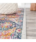 Modern  Boho Vintage Trellis Multi 5 ft. x 8 ft. Area Rug