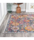 Modern  Boho Vintage Trellis Multi 5 ft. x 8 ft. Area Rug