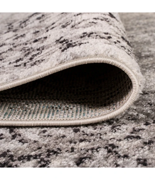 Minori Filigree Medallion Dark Gray/Cream 5 ft. x 8 ft. Area Rug