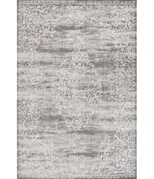 Minori Filigree Medallion Light Gray/Cream 5 ft. x 8 ft. Area Rug