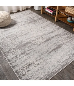 Jonathany Modern Persian MDP206B Light Gray/Cream Area Rug 5 ft. 3 in. X 7 ft. 6 in. Rectangle