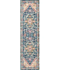 Jonathany Modern Persian MDP207A Blue/Beige Area Rug 2 ft. 3 in. X 8 ft. Runner