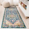 Jonathany Modern Persian MDP207A Blue/Beige Area Rug 2 ft. 3 in. X 8 ft. Runner