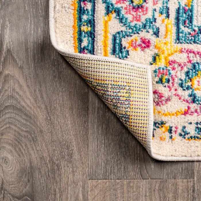 Brooklyn Geometric Medallion Beige/Ivory 8 ft. x 10 ft. Area Rug