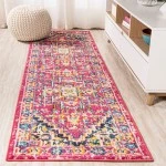 Jonathany Modern Persian MDP207C Red/Pink Area Rug 2 ft. 3 in. X 8 ft. Runner