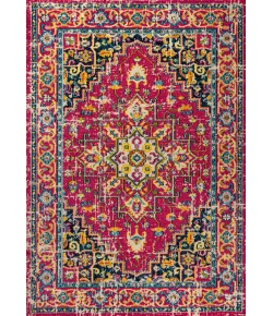 Jonathany Modern Persian MDP207C Red/Pink Area Rug 5 ft. 3 in. X 7 ft. 6 in. Rectangle