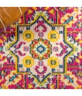 Brooklyn Geometric Medallion Red/Pink 5 ft. x 8 ft. Area Rug