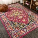 Jonathany Modern Persian MDP207C Red/Pink Area Rug 3 ft. X 5 ft. Rectangle